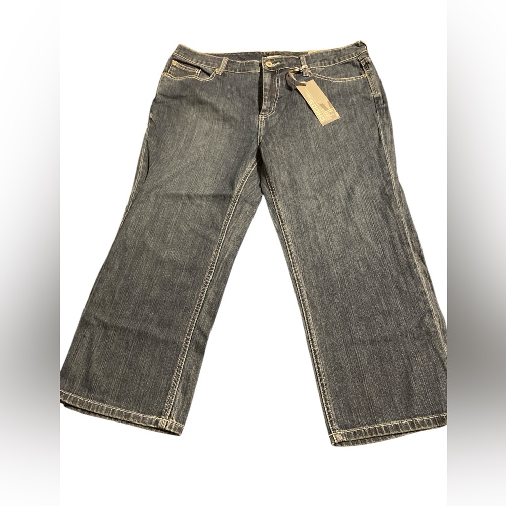Chico's Platinum Blue Crop Denim Jean  Sz 2.5